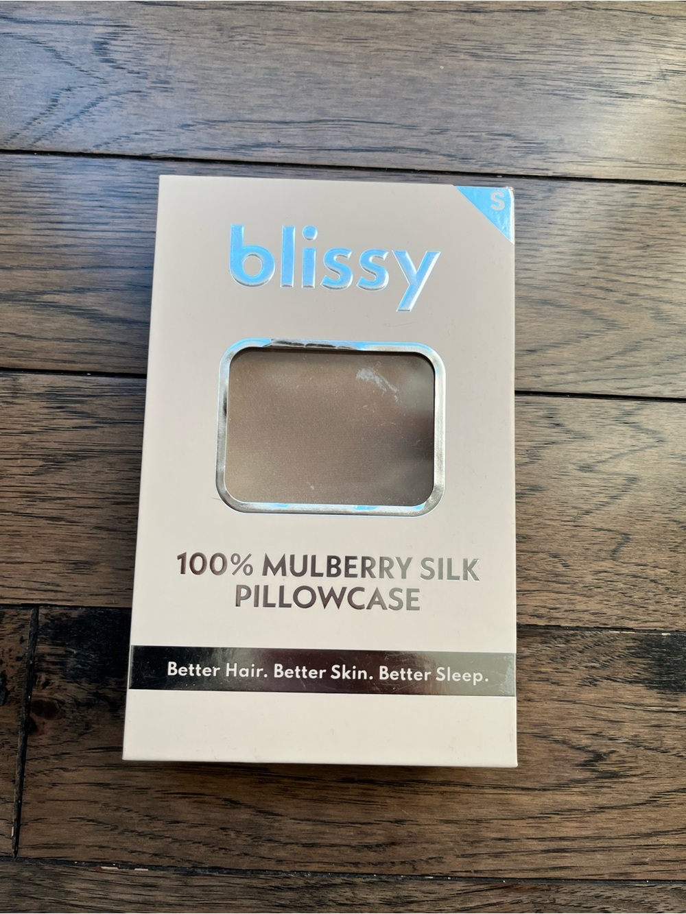 Blissy Silk Pillowcase in natural beige - Gentle Hair & Skin Care standard NIB - Picture 2 of 4